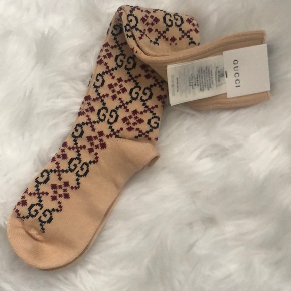 Gucci Other - 🆕 Auth Gucci GG Diamond Socks Sz M NWT